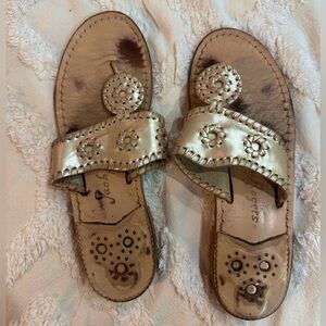 Jack Rogers Platinum “Jack Flat” Sandal